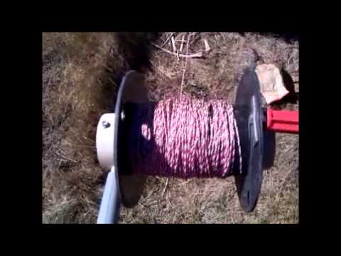 Home made Wind Up Reel for hot wires 