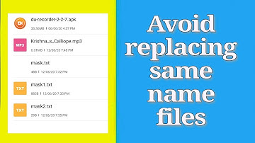 Solving same file name problem