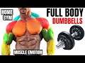 Full Body HOME Dumbbell WORKOUT (squats, chest ,triceps, biceps , back, shoulder, wrist, Calves )