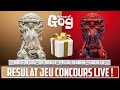 Tirage au sort du gagnant de la  the oracle statuette par house of gog   