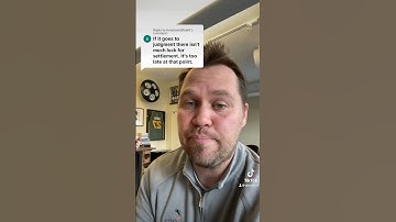 You can settle a case after a debt collector gets a judgment against you #debtcollection #debt