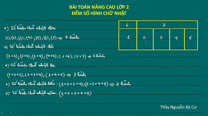 Bài toán đếm hình chữ nhật lớp 2 năm 2024