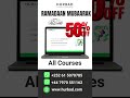 50% OFF All courses