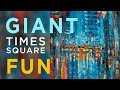 This giant times square painting was a lot of fun shorts