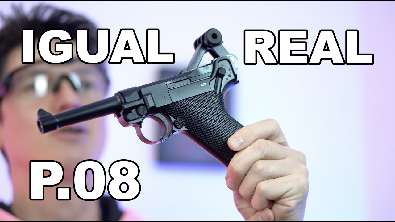 LUGER P08 エアーソフトガン WE GBB LUGER P08 GBB 8#34; BLOWBACK AIRSOFT PISTOL BLACK | Arsenal