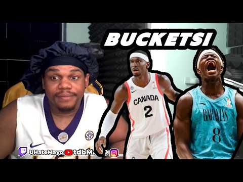 SGA SHAVES HEAD AND GETS BUCKETS! VJ EDGCOMBE IS TUFF! FIBA Basketball (Reaction)
