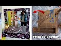 DIY PENTEADEIRA DE PAREDE FEITA DE PAPELÃO| COMO FAZER PENTEADEIRA COM CAIXAS DE PAPELÃO