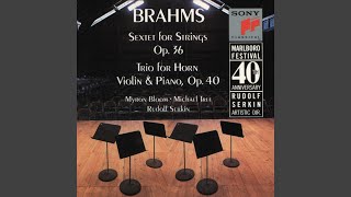 Horn Trio in E-Flat Major, Op. 40: I. Andante - Poco più animato