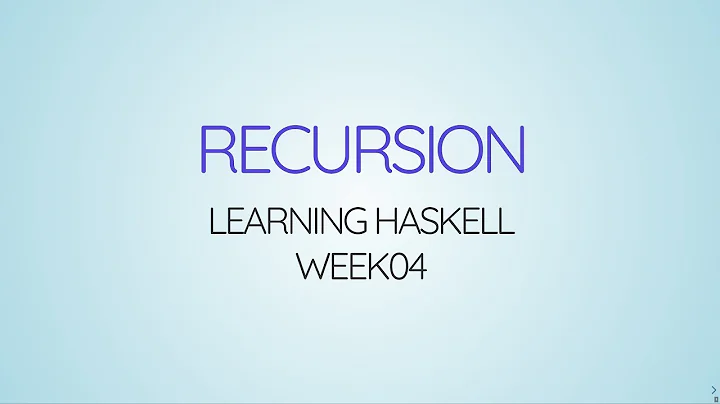 Learning Haskell Week04 - Recursion