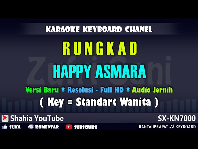 RUNGKAD KARAOKE HAPPY ASMARA | Shahia Youtube class=