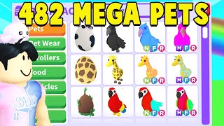 Getting All 482 MEGA PETS in Adopt Me!