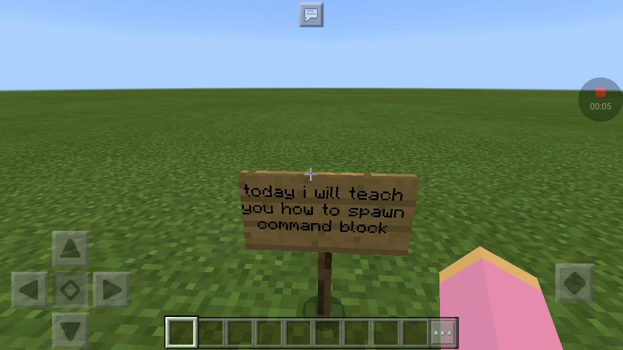 How to get a command block in minecraft pe - YouTube