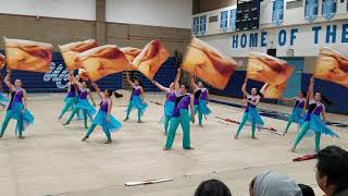PHS Color Guard at University City 2019(1)