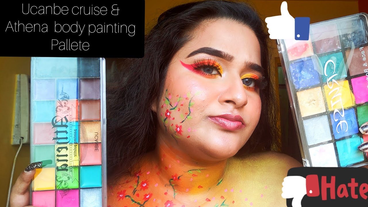 Ucanbe Cruise and Athena Face Painting pallete Review/ body