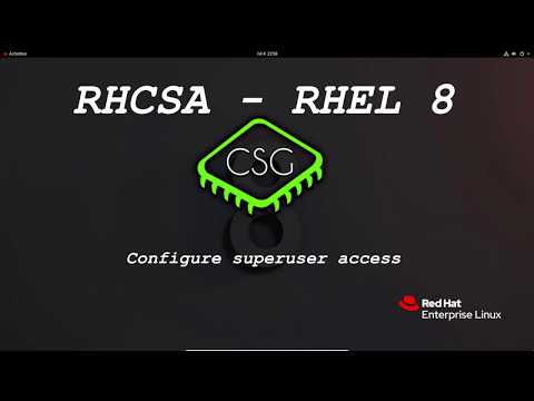 RHCSA RHEL 8 - Configure superuser access