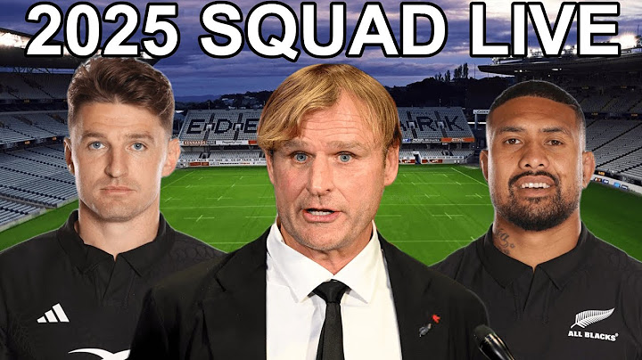 ALL BLACKS 2025 SQUAD Announcement Live Reaction