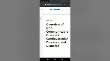Essentials of Global Health || Overview of Non - Communicable... quiz answers || Coursera