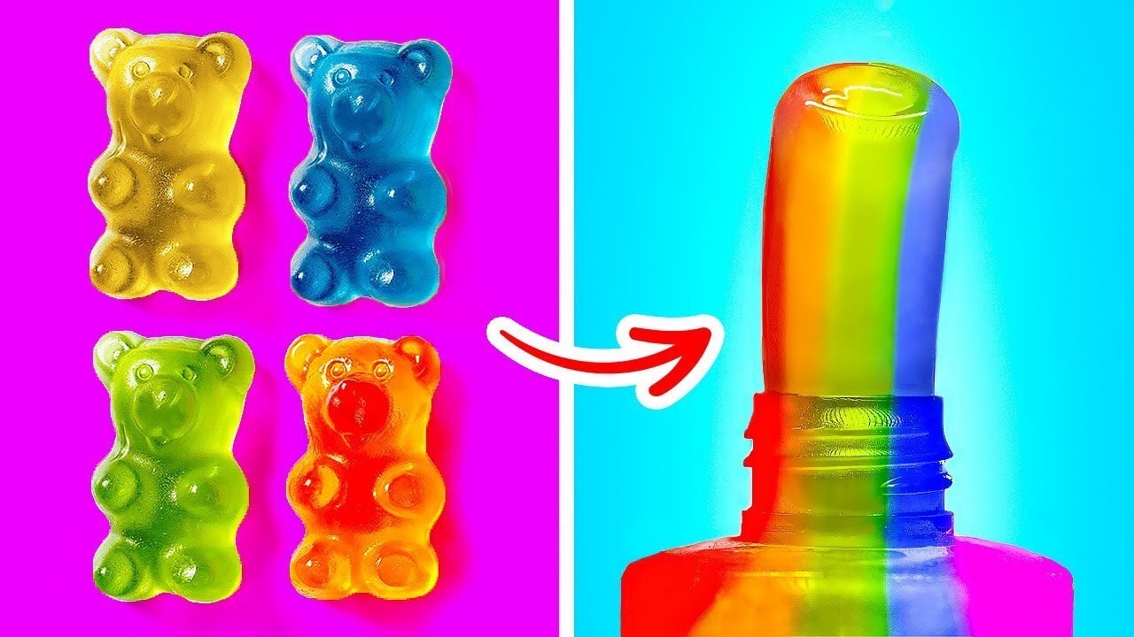 爆紅食物小技巧||偷渡糖果的瘋狂方式，123 GO Like!