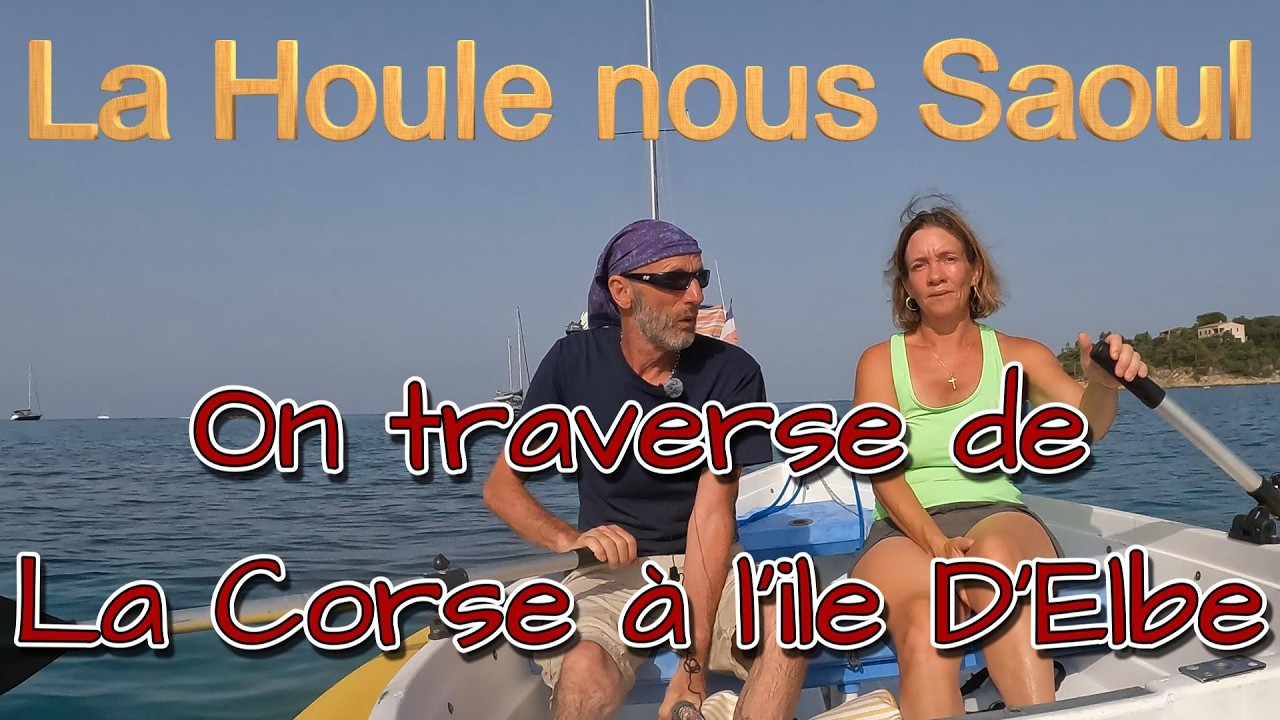 ⁣On traverse de la Corse à l'Ile d'Elbe 3 jours de houle désagréable ! De Solenzara à l'Ile D' Elbe