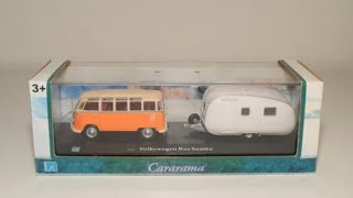 SAMBA BUS VOLKSWAGEN ET SA CARAVANE CARARAMA 1/43 - YouTube