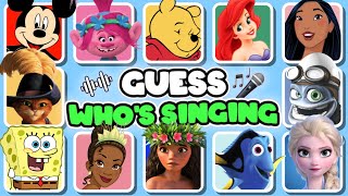 Guess The CHARACTER By SONG | Moana, Aladdin, Poppy, Crazy Frog, Snow White