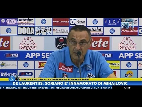 Napoli-Sampdoria: Sarri, Insigne e Zenga.