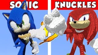 SONIC vs KNUCKLES – PvZ vs Minecraft vs Smash