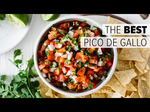 PICO DE GALLO  How to Make Authentic Mexican Salsa Recipe