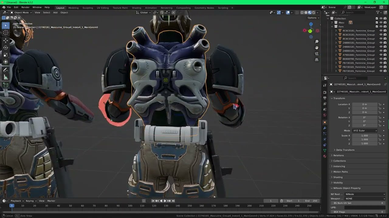 [Blender | Destiny 2] How to rip Destiny 2 Armor With Charm