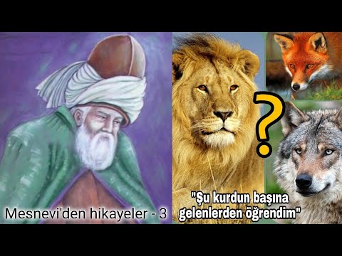 Mesnevi'den hikayeler / Arslan, tilki ve kurt..