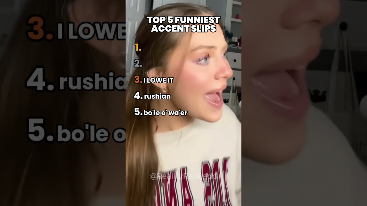 Top 5 Funniest Accent Slips 🤣 #ranking #accent