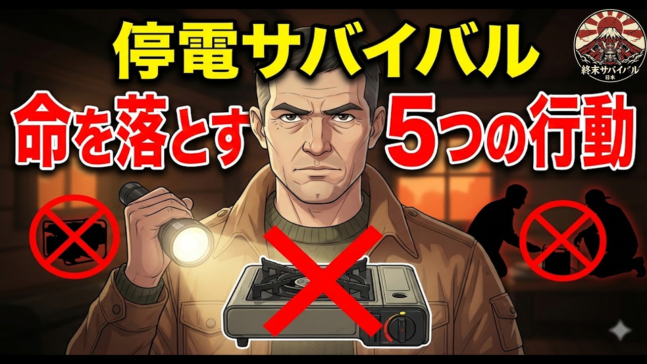 【停電サバイバル】命を守るために絶対避けるべき5つの行動