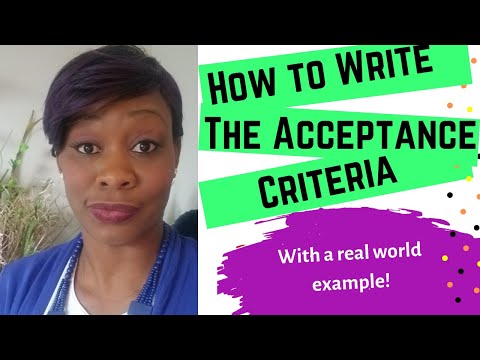 Business Analyst Training - How to Write the Acceptance Criteria: With Examples!