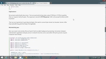 Connect Android with PHP, MySQL and JSON