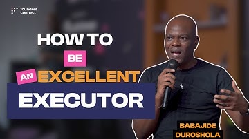 How To Execute Excellently Through Ownership | #TheBuildersSummit with Babajide Duroshola