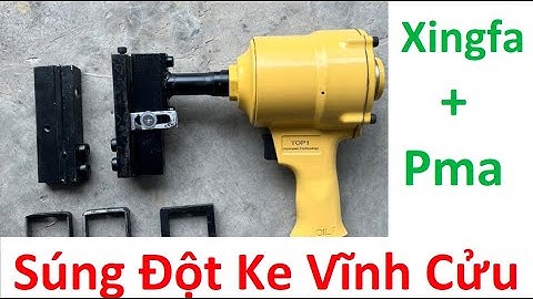 Súng đột ke Vĩnh Cửu nhôm Xingfa + Hệ 55 vát cạnh đa năng || máy đột ke nhôm xingfa bằng hơi
