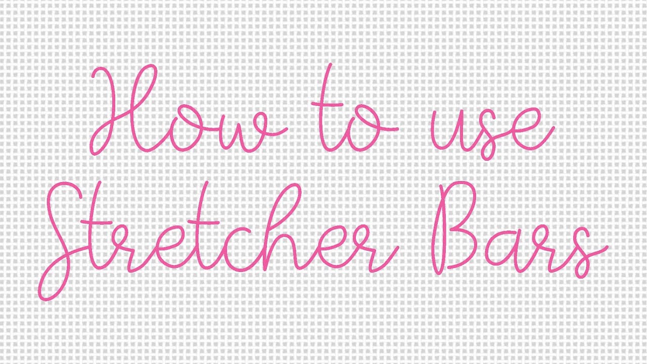 How to Put Your Needlepoint on Stretcher Bars YouTube