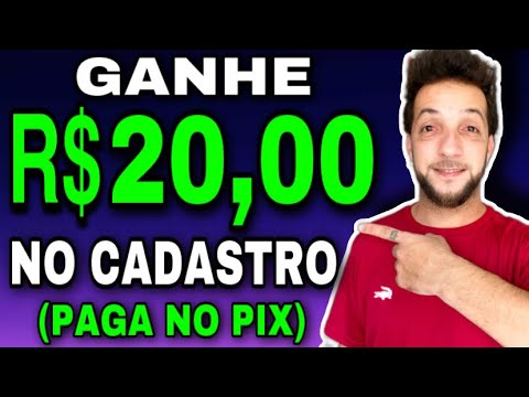 GANHE R$20,00 REAIS NO CADASTRO NOVA PROMOÇÃO PAGA NO PIX NOVO APP PAGANDO NO CADASTRO VIA PIX