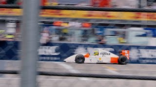 Sebastian Vettel tribute to Ayrton & Ratzenberger - F1 Imola GP 2024 - V12 sound