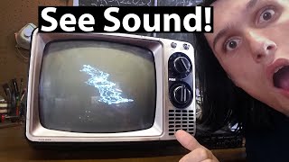 Seeing Sounds with this TV  //  CRT Oscilloscope