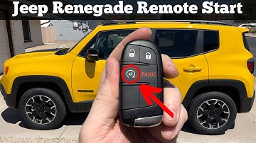 How To Use Remote Start Feature On Jeep Renegade Remote Key Fob 2015 - 2023