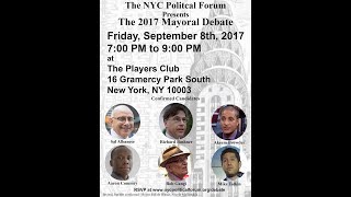 2017 NYC Mayoral Debate