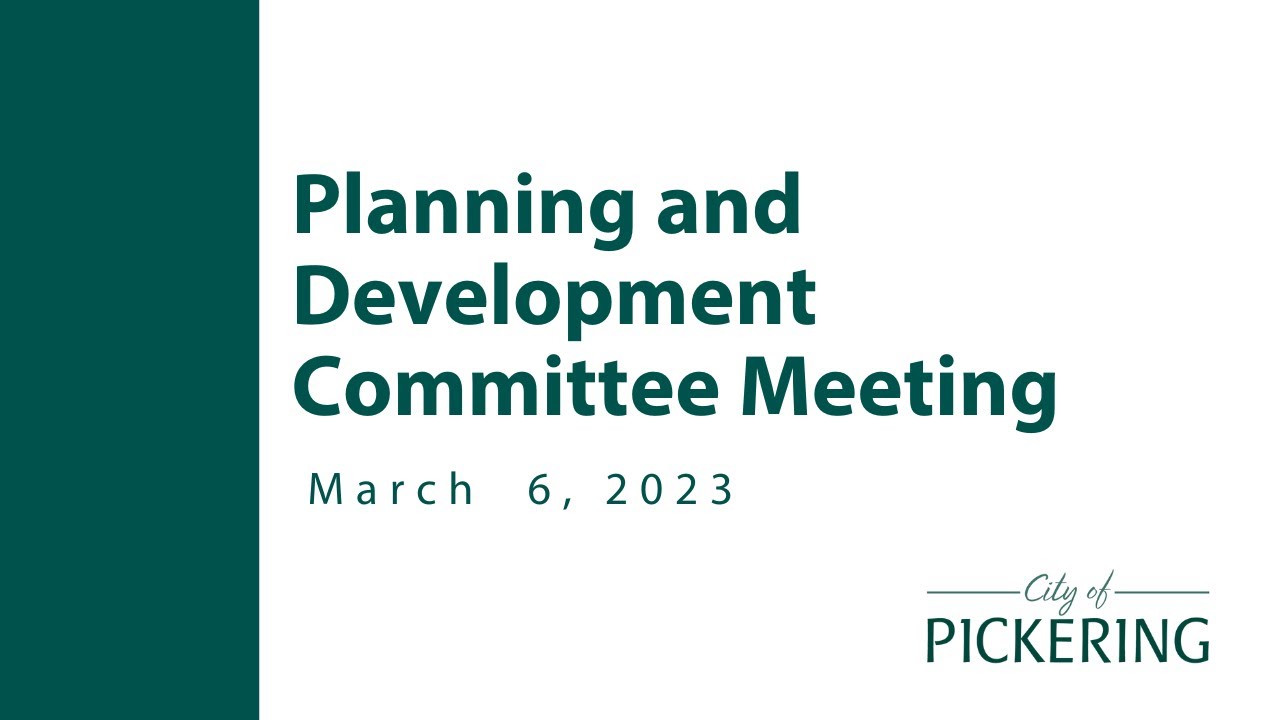 Planning & Development Committee Meeting YouTube