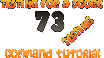 Minecraft Tutorial | How To Test For A Player