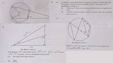 Ghana WASSCE 2023 Core Mathematics Paper 2 Questions 6 to 13