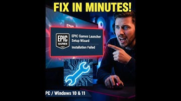 How To Fix  Epic Games Launcher Setup Wizard Error For Windows 10/11 Full Guide (2026)