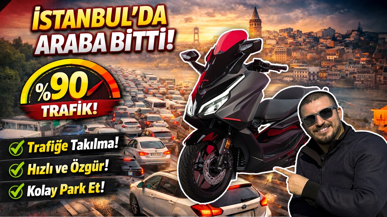 Araba İşi Bitti! İstanbul Trafik Yoğunluğu %90! İlk Motosikletini Al Sıhhat Bul!