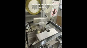 chocolate sauce rounded pouch packing machine