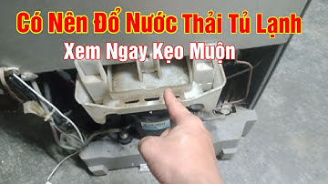 Nhiều người đã sai | Có nên đổ nước thải của tủ lạnh ?