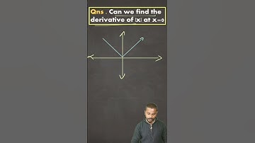 Can we find the derivative of |x| at x=0 #Differentiability